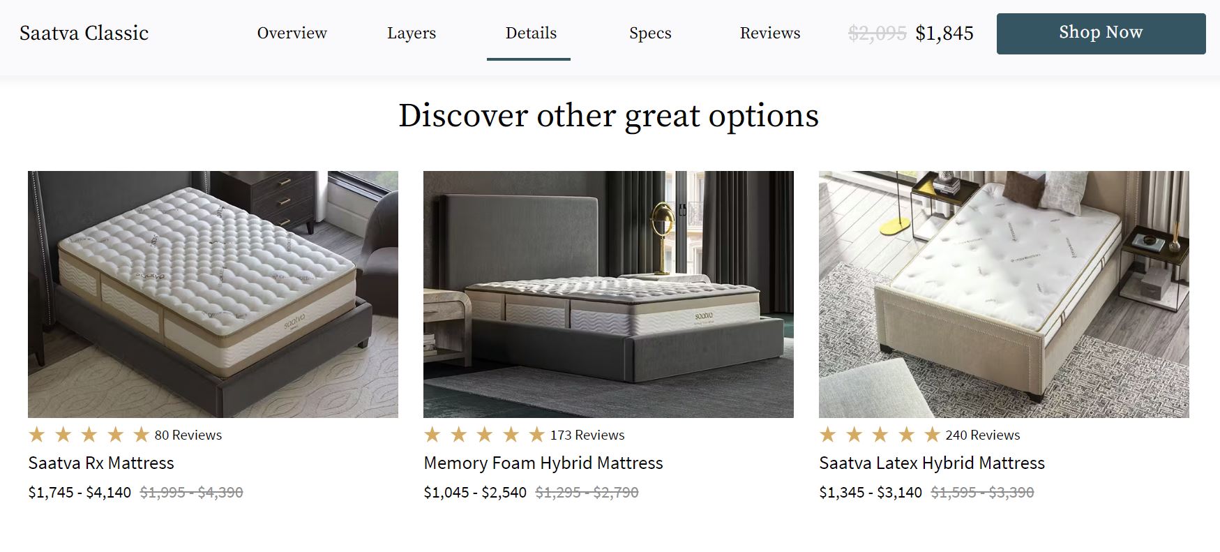 Saatva Mattresses