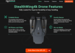 Stealth Wing 4k Drone