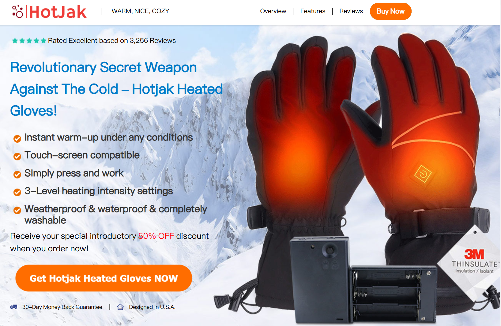 Hotjak Heated Gloves