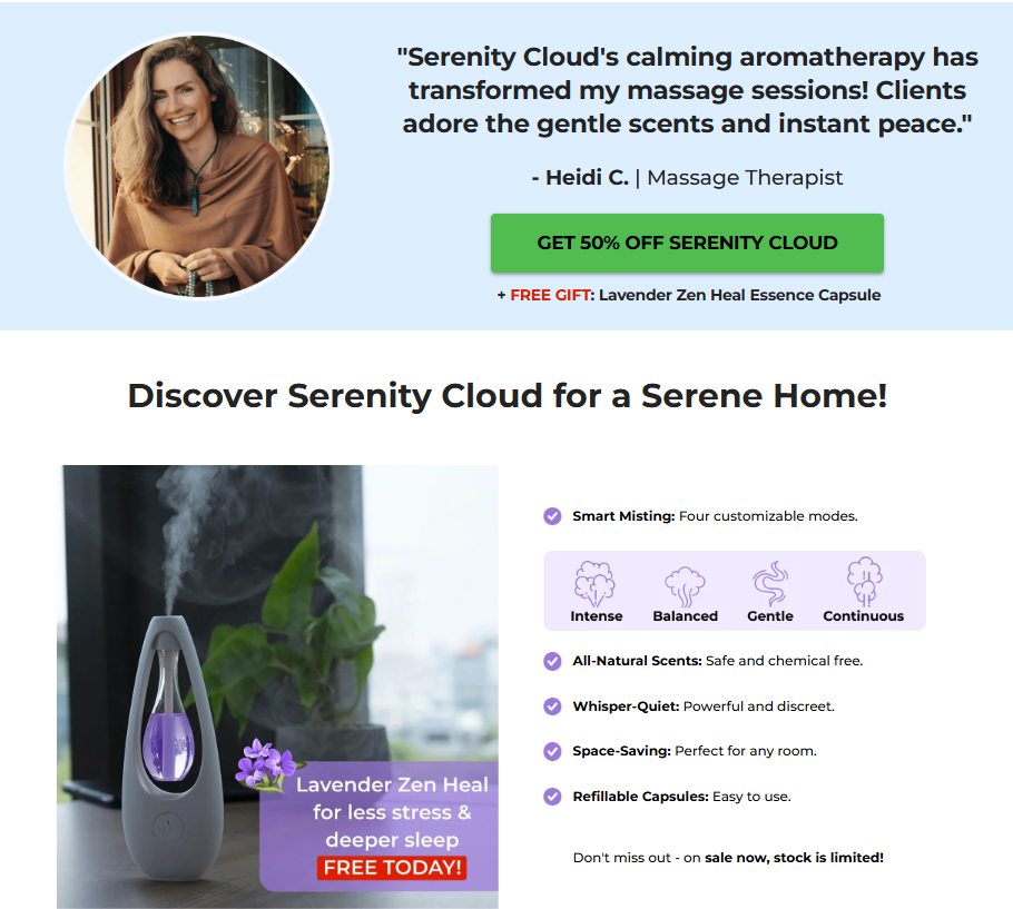 Serenity Cloud Aroma Diffuser