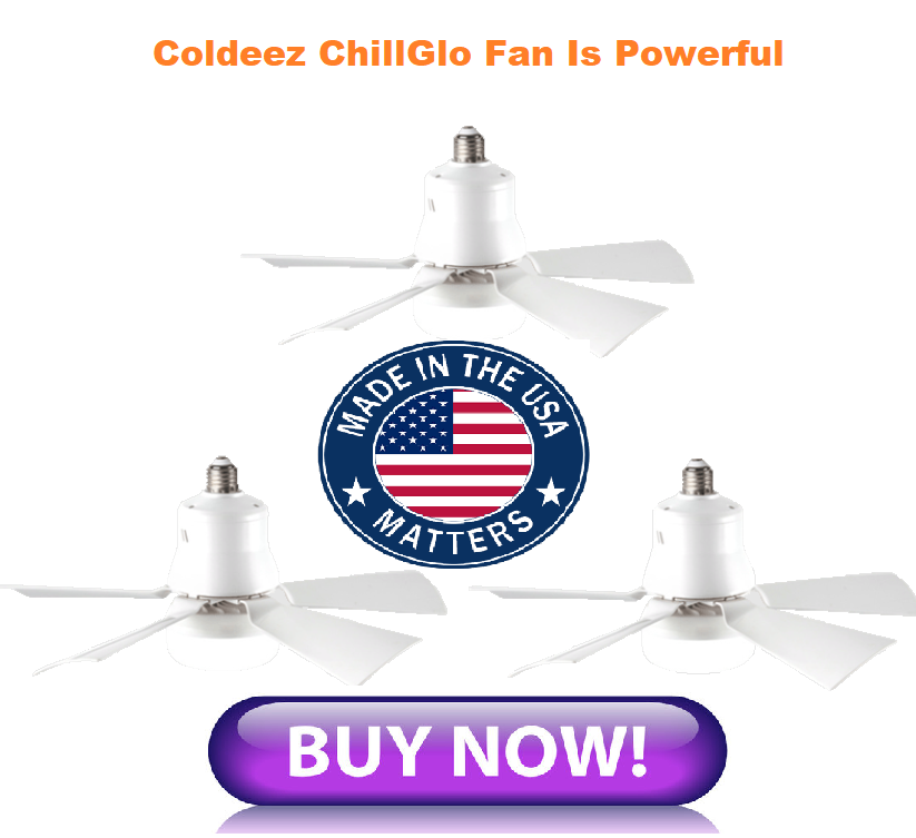 Coldeez ChillGlo Fan Is powerful