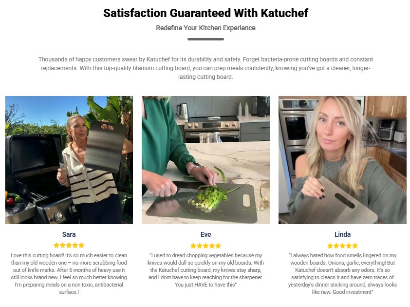KatuChef Titanium Cutting Board