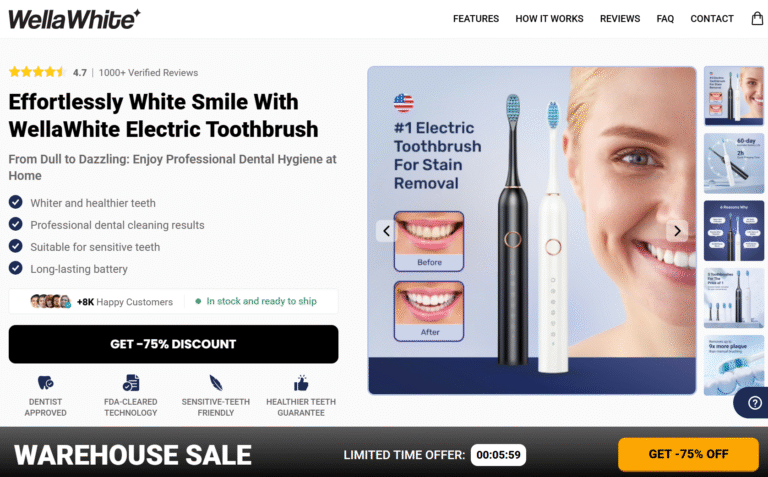 WellaWhite Electric Toothbrush