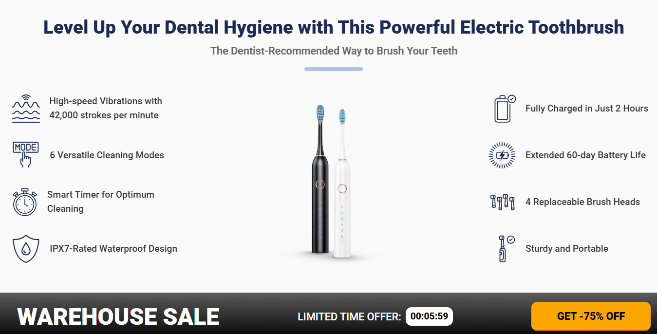 WellaWhite Electric Toothbrush