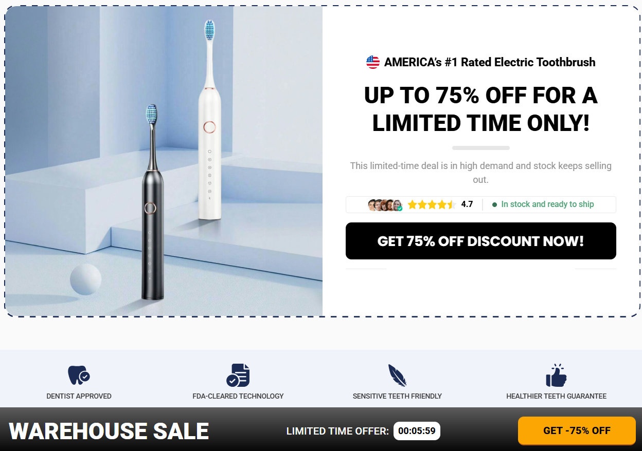 WellaWhite Electric Toothbrush