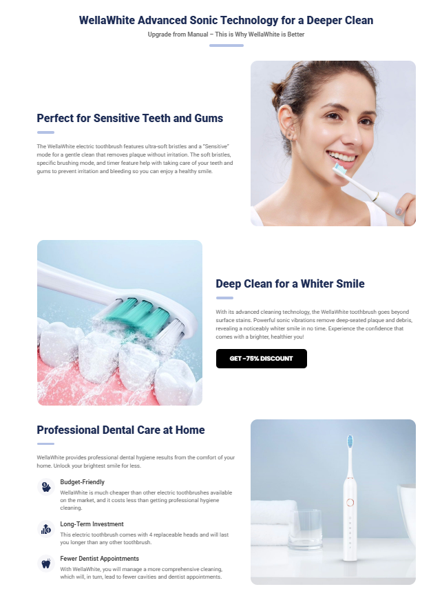WellaWhite Electric Toothbrush