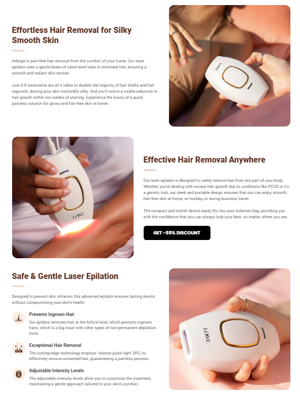 LoweSkin Laser Epilator