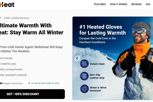 WellaHeat Heated Gloves Advanced Technology, Improved Comfort and Dexterity, Goodbye To Cold Hands! WellaHeat Heated Gloves