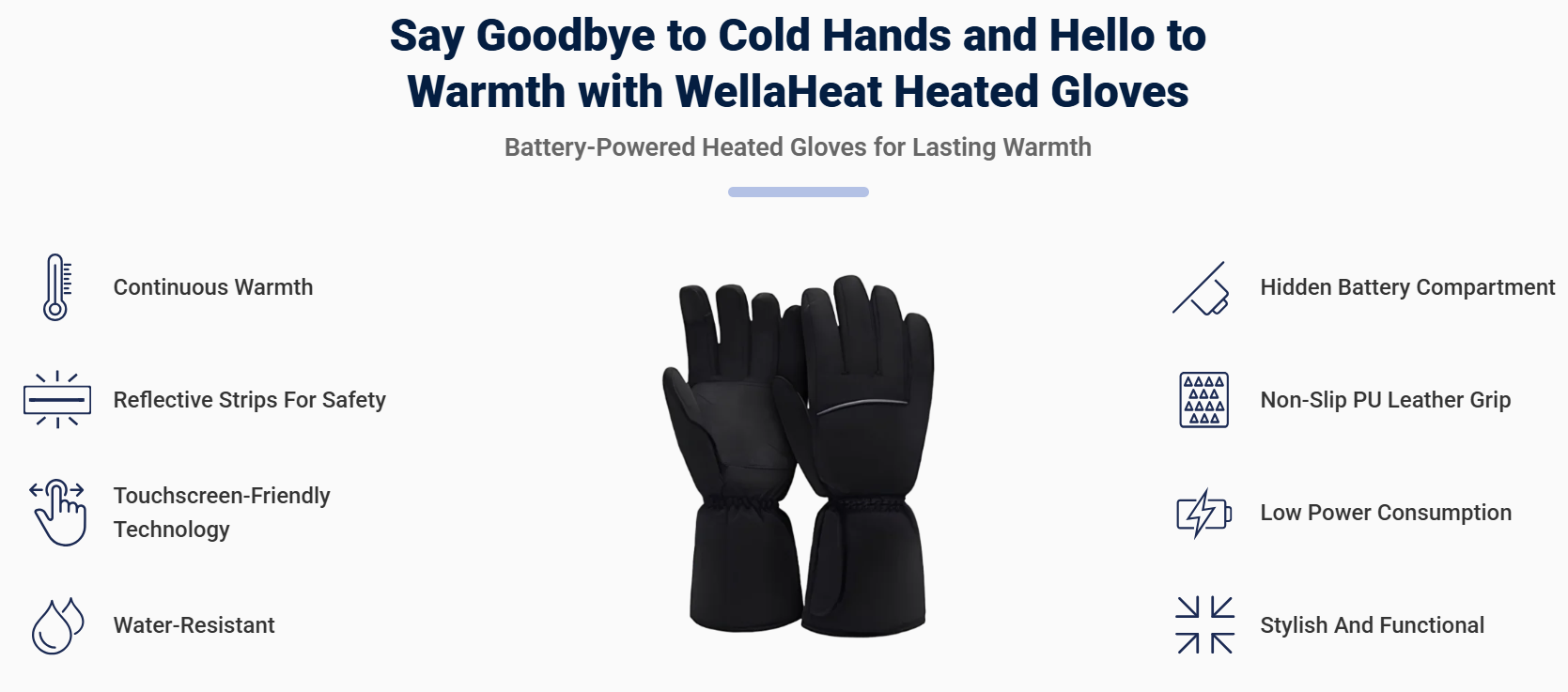 WellaHeat Heated Gloves