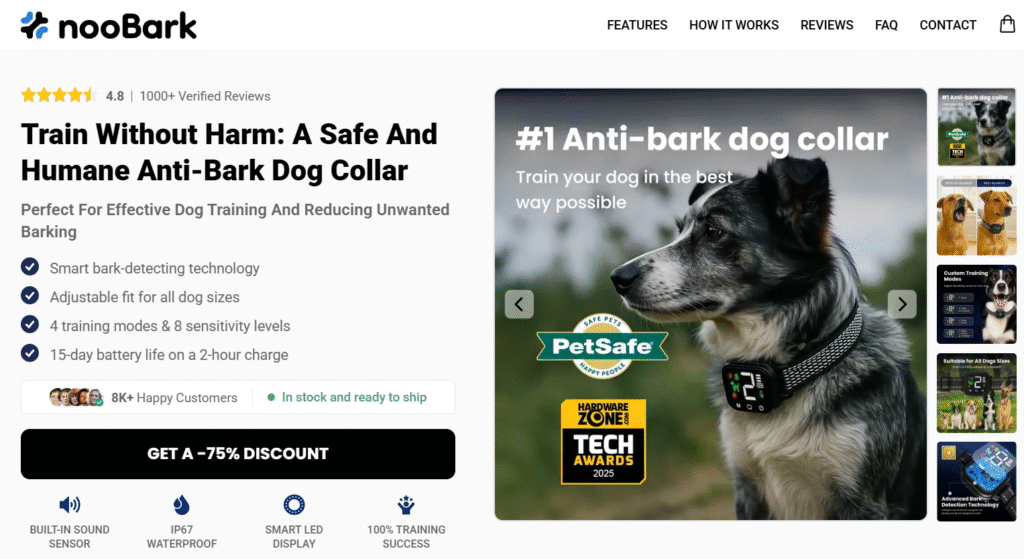 NooBark Anti Bark Collar