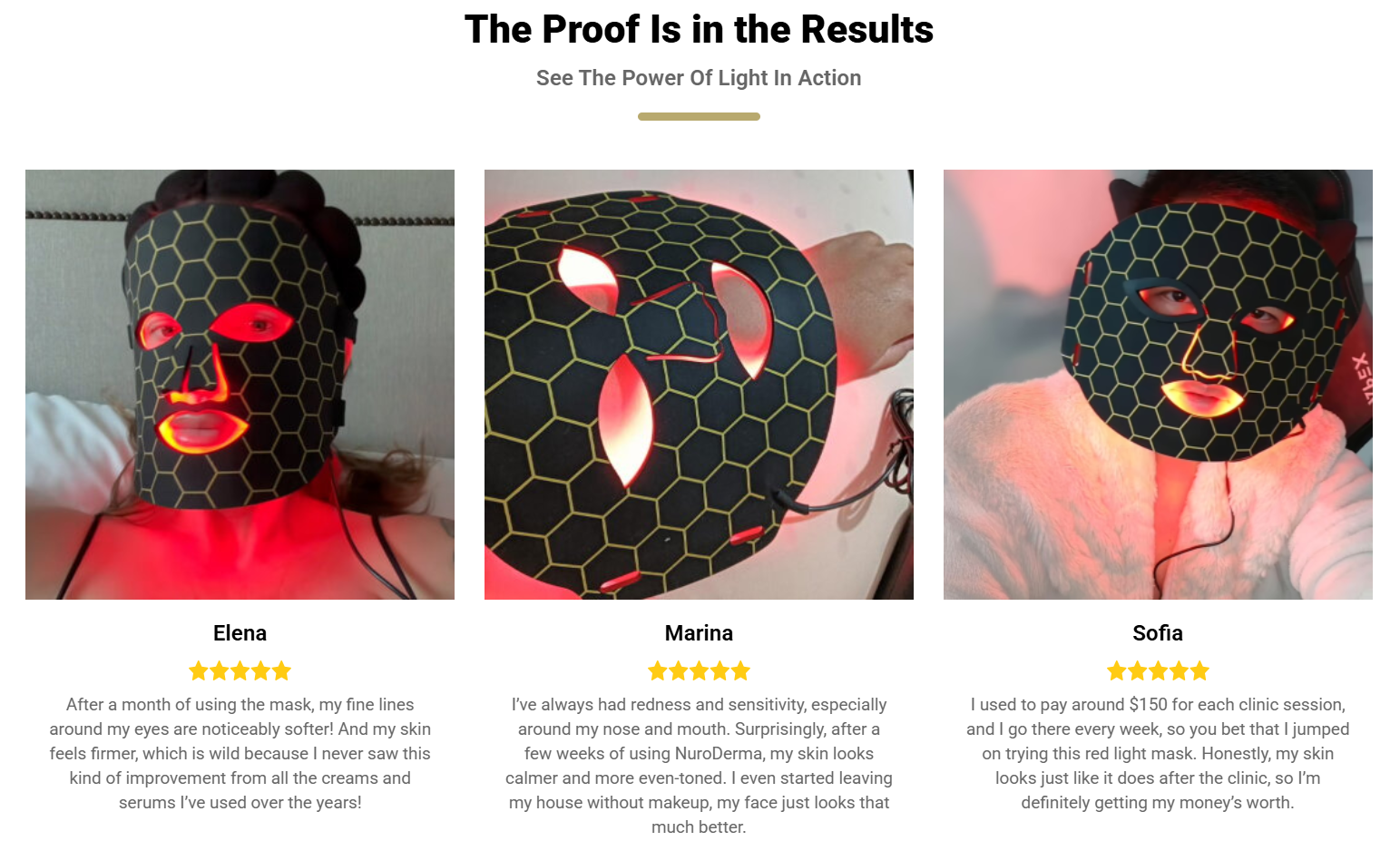 NuroDerm Red Light Mask Therapy