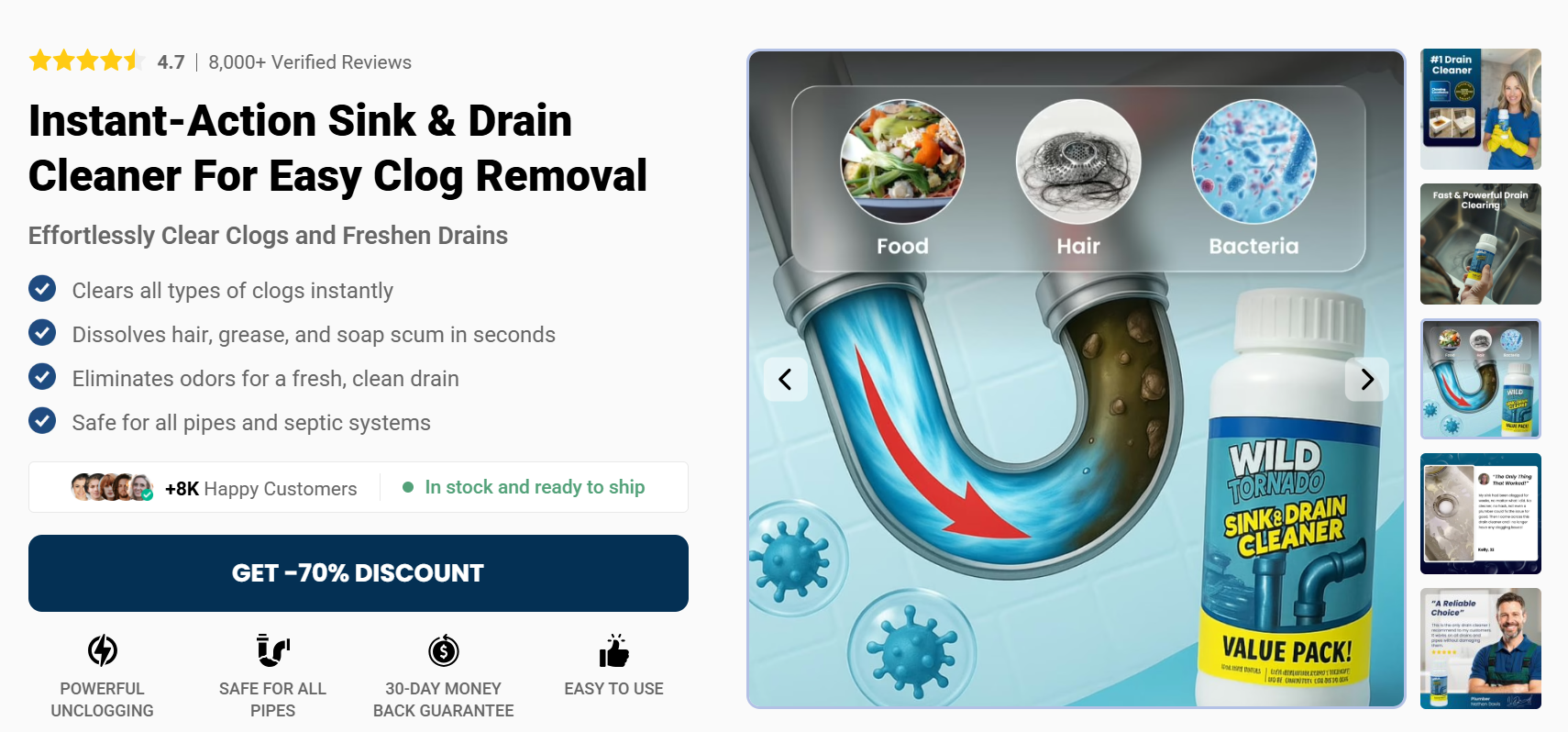 SavingStars Drain Cleaner