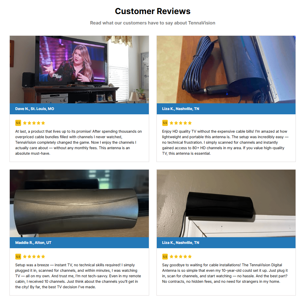 TennaVision Digital TV Antenna