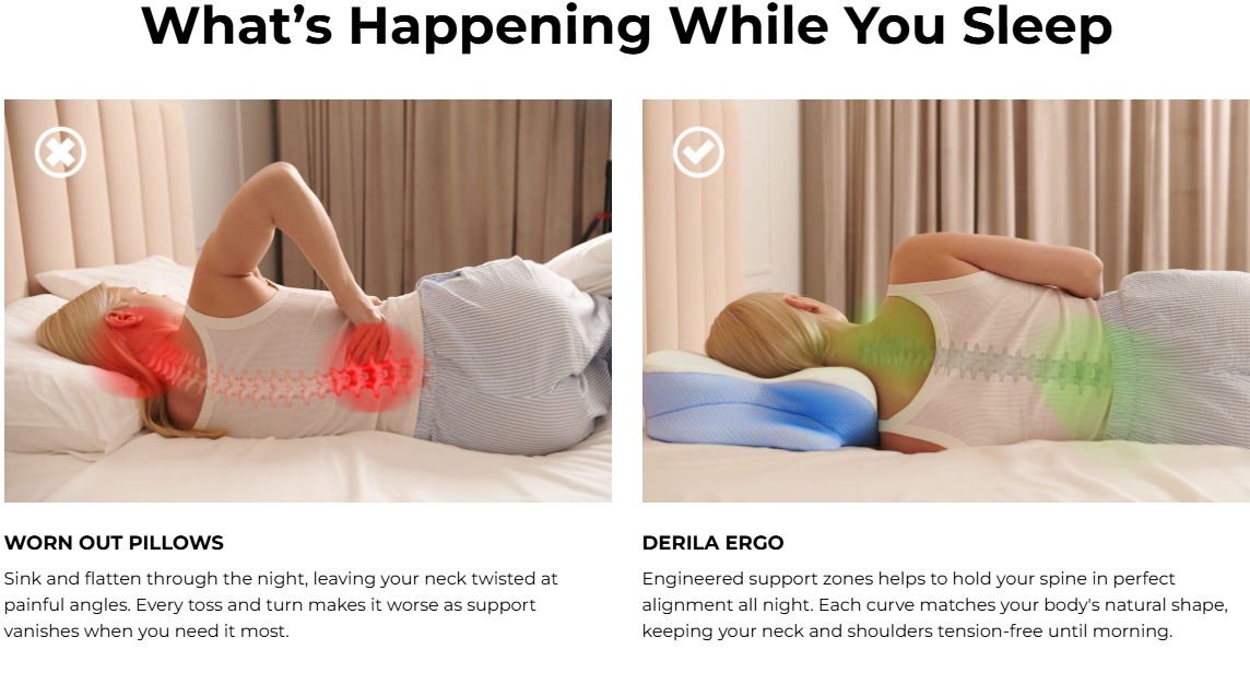 Derila Ergo Memory Foam Pillow