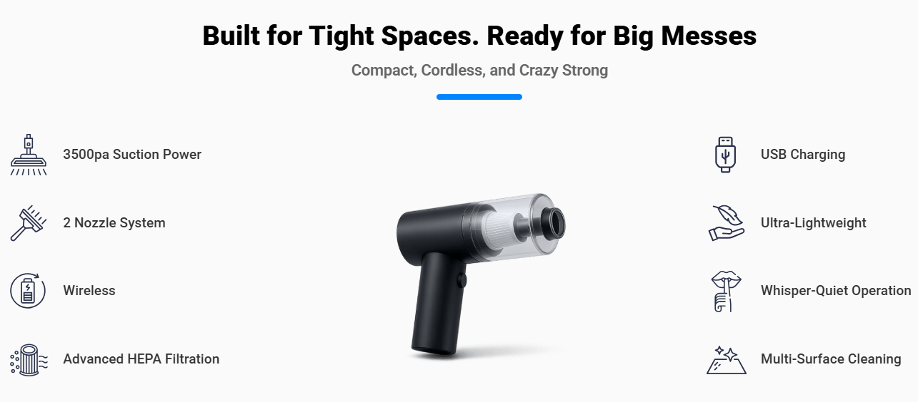 Dustaclean Handheld Vacuum