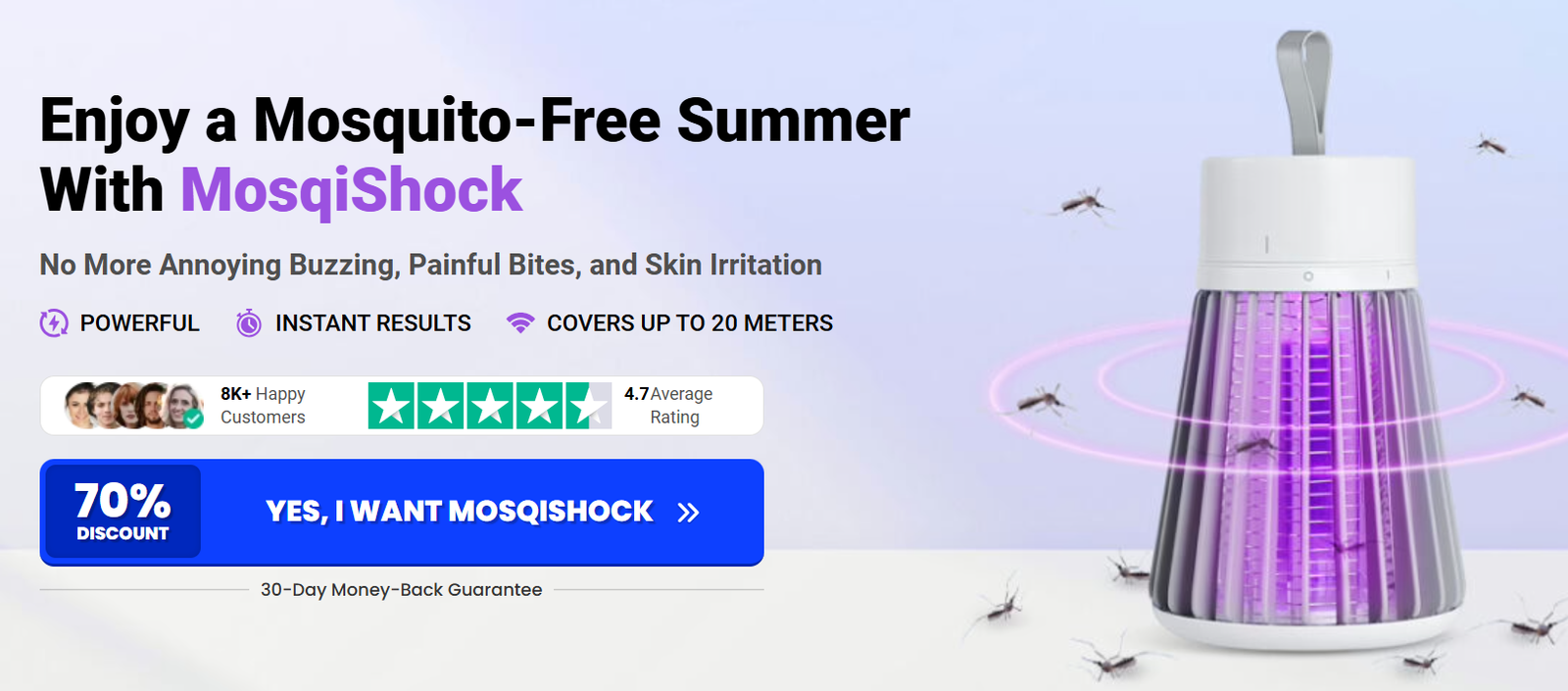 MosqiShock Mosquito Zapper