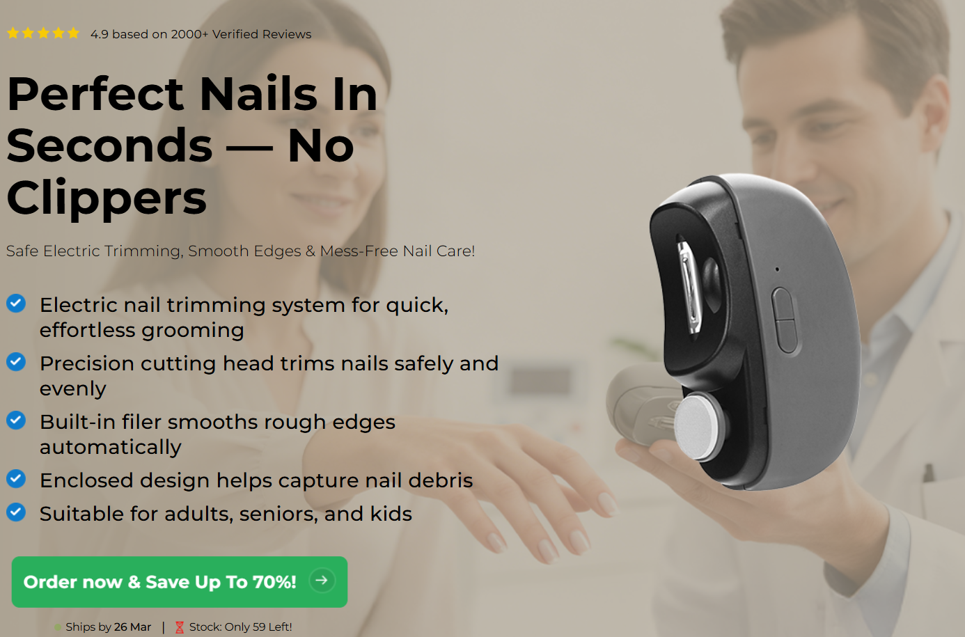 TrimZa Electric Nail Clipper