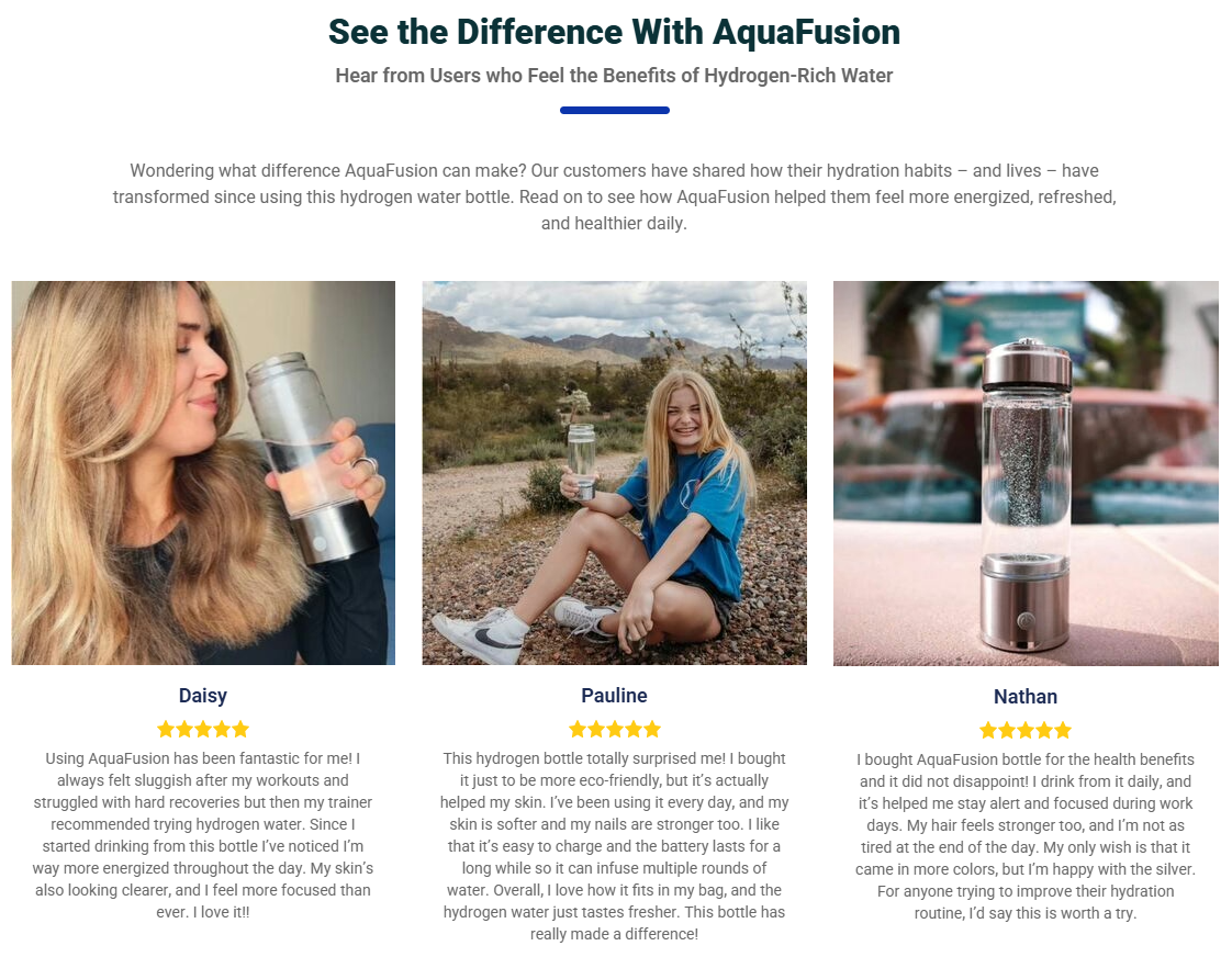 AquaFusion Hydrogen Bottle