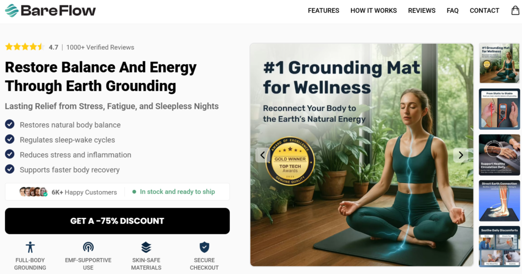 Bareflowmat Grounding Mat