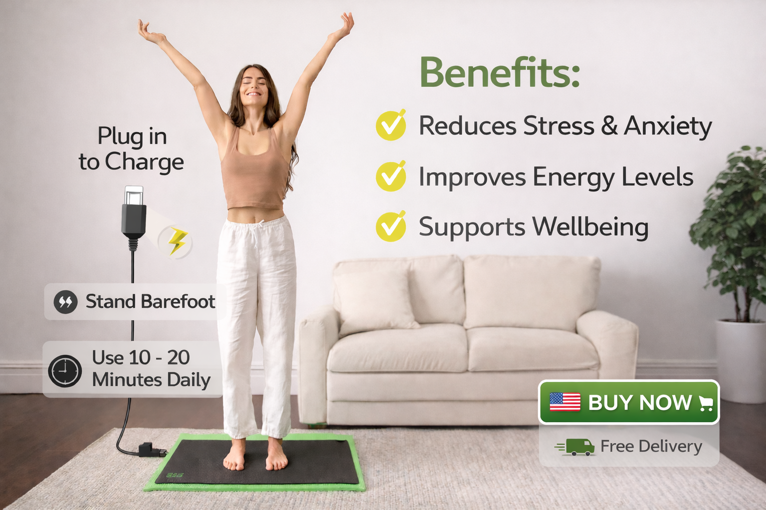 Bareflowmat Grounding Mat