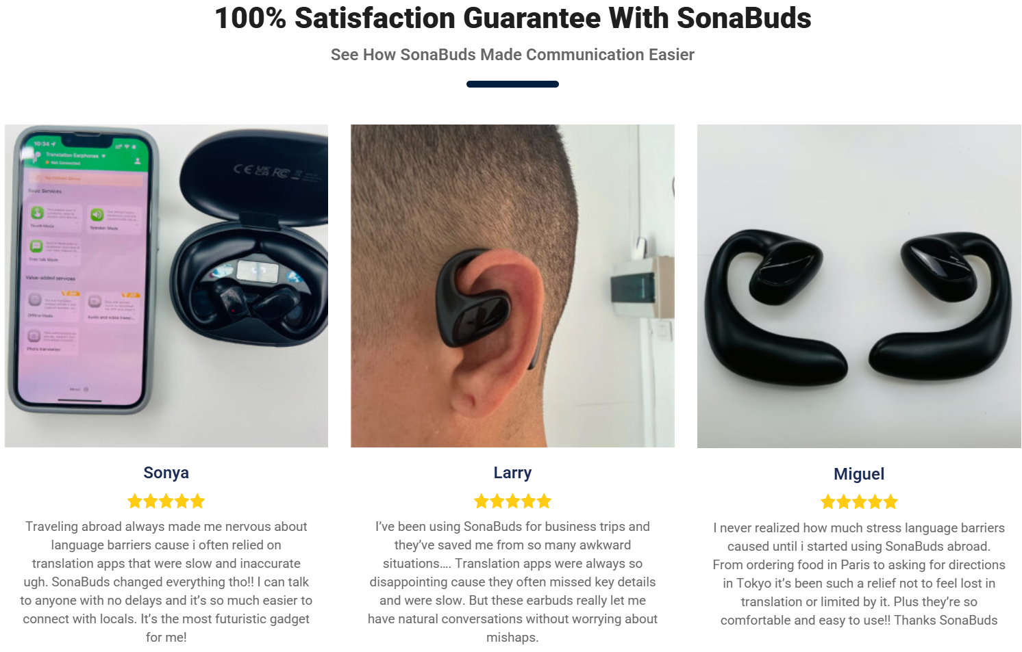 SonaBuds Translating Earbuds