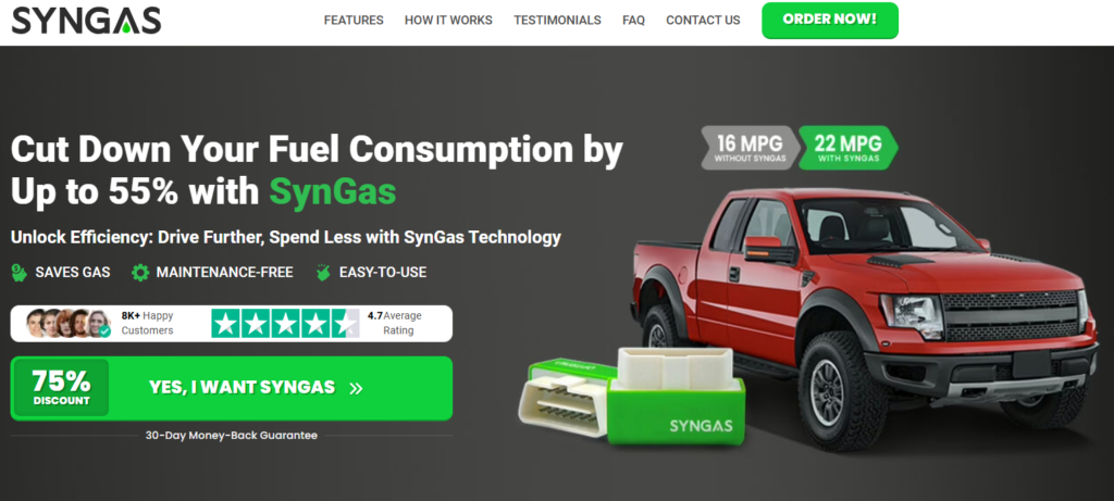 SynGas OBD Fuel Saver