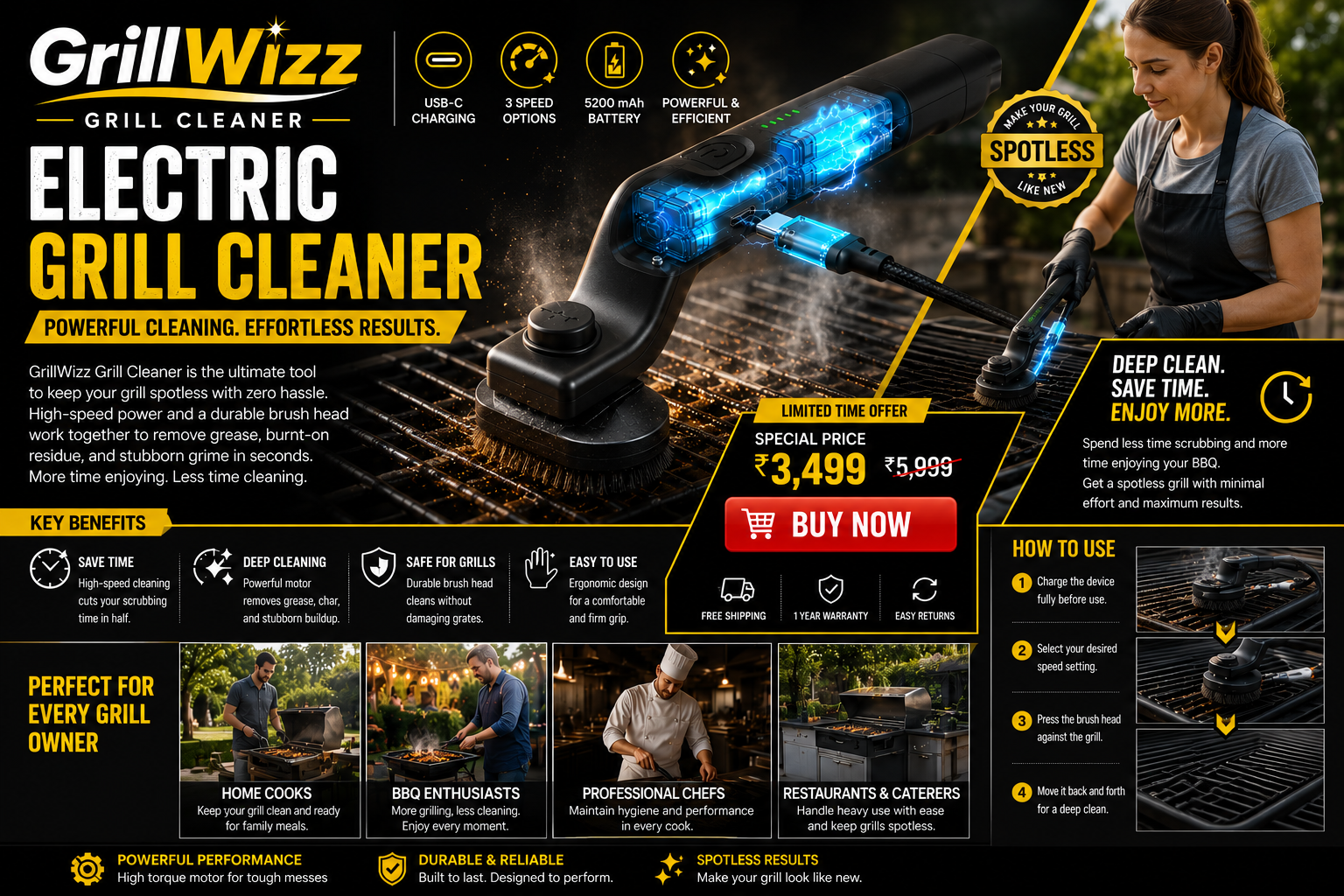 GrillWizz Grill Cleaner